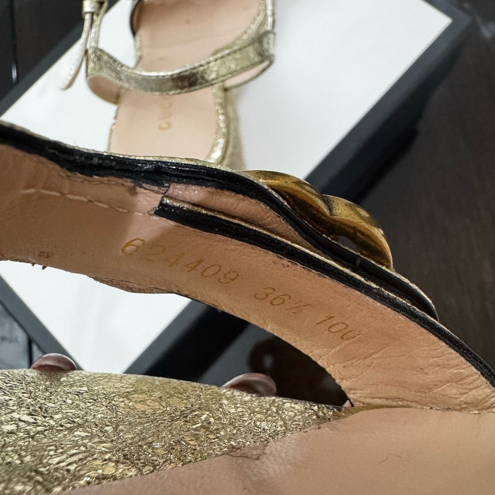 Gucci Aitana GG Wedge Espadrille Sandals - Picture 7 of 7